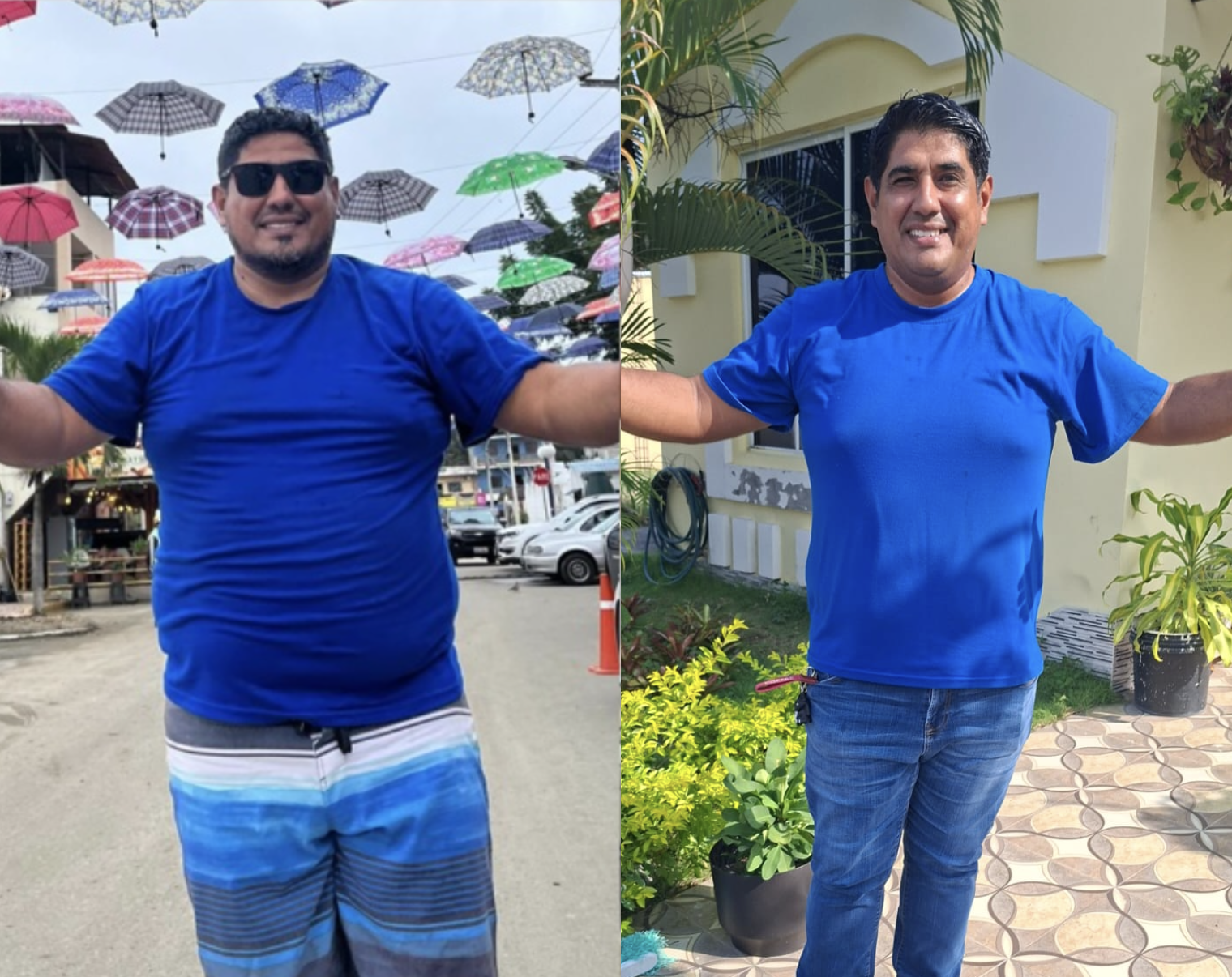 Elías Valero antes y después